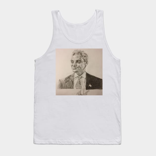 RAHM EMMANUEL PORTRAIT IN PENCIL Tank Top by billyhjackson86